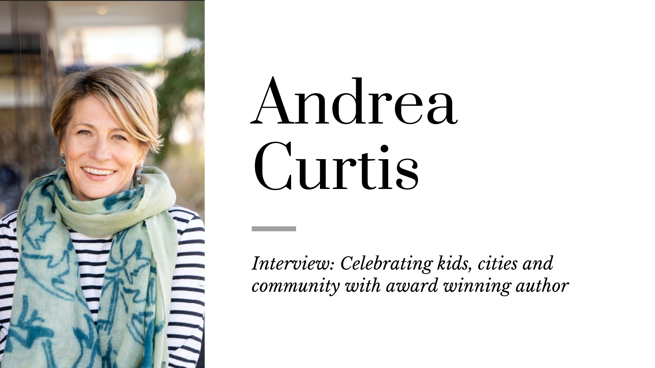 Author Andrea Curtis on Kids, Climate, and Walking with Purpose