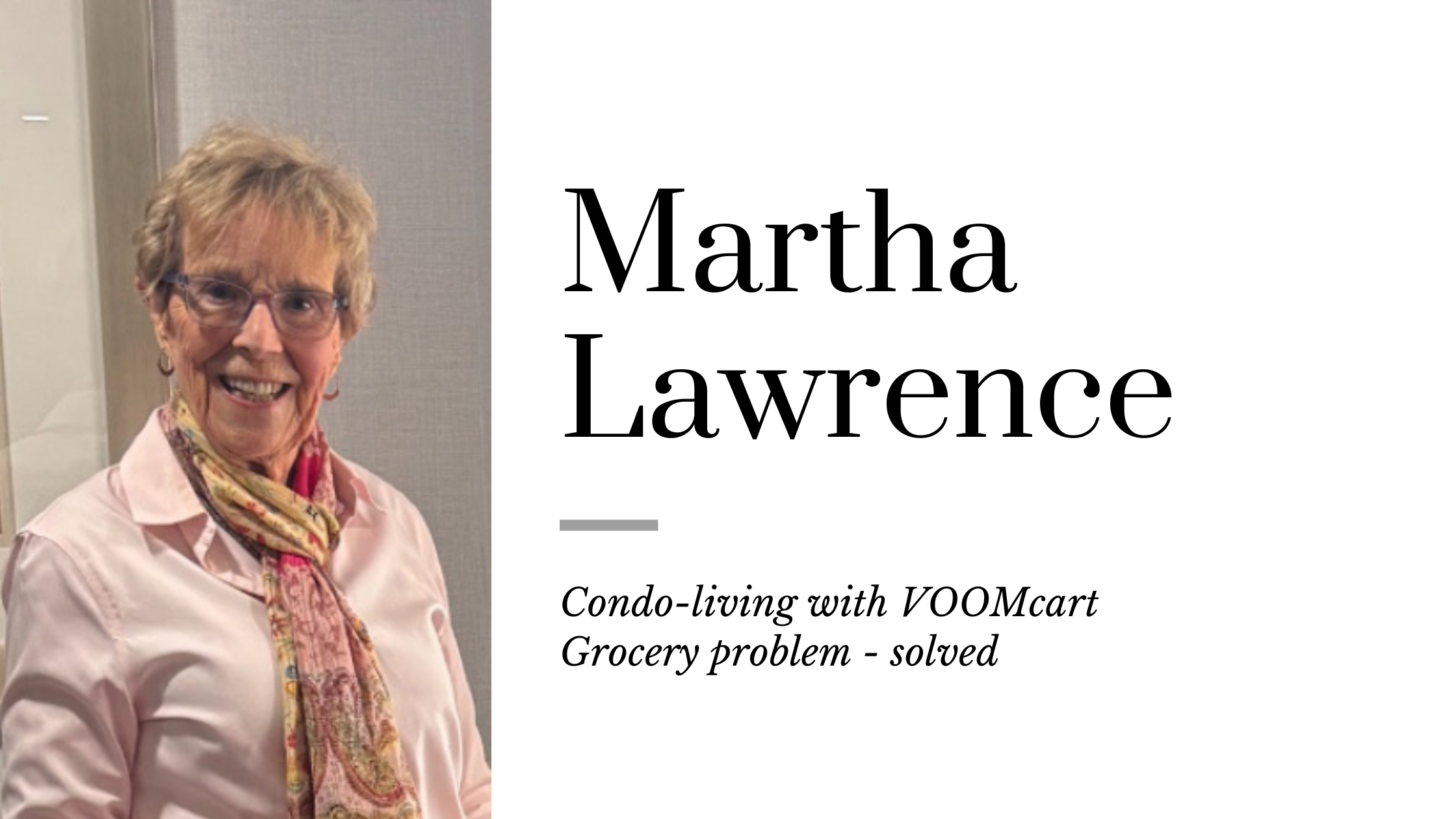 The Condo Grocery Problem—Finally Solved