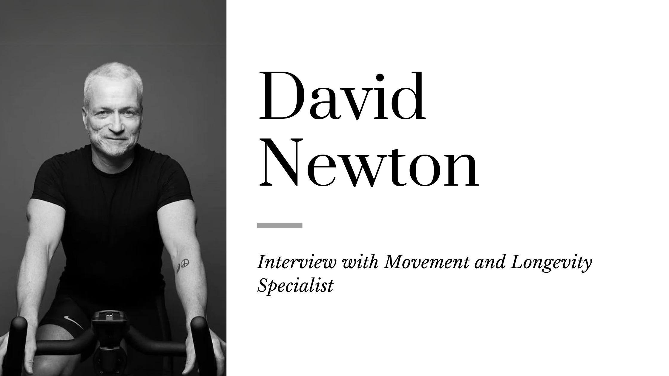 Unlocking Mental Wellness: Inside the Mind of Movement Therapist David Newton