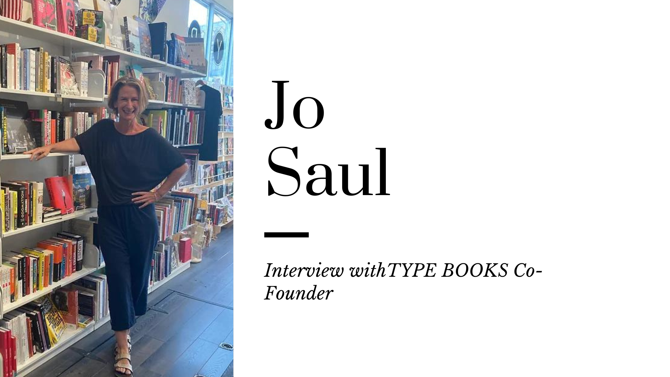 Jo Saul and the Impact of TYPE Books in Our Communities