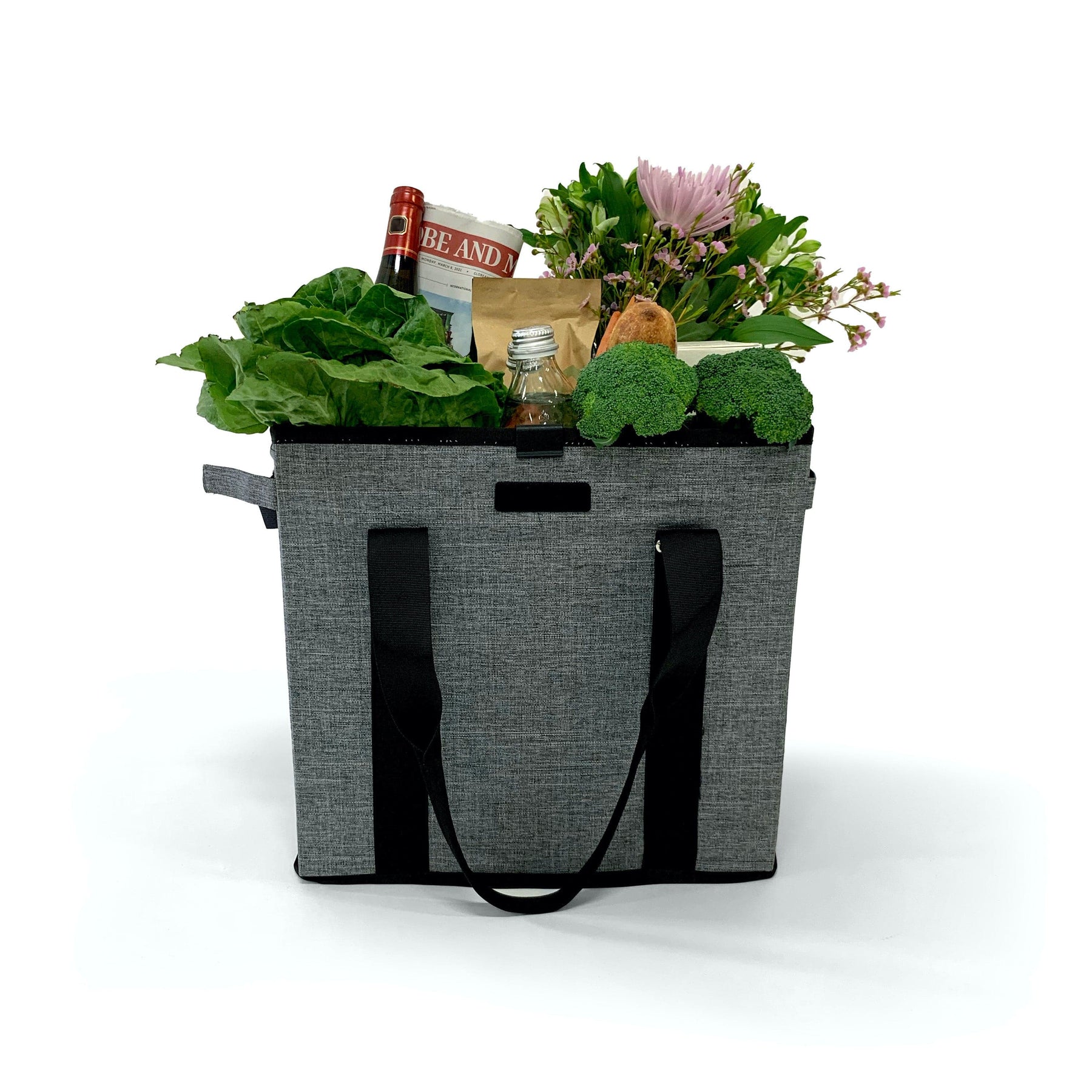 Lightweight Foldable Shopping Cart with Dual Bins | VOOMcart